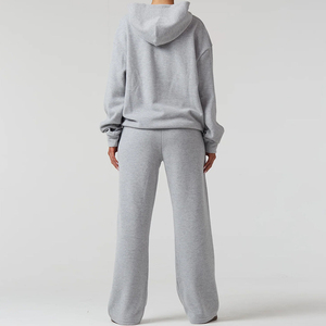 Survêtement unisexe de haute qualité 2025 pour femmes, streetwear, impression de logo personnalisée disponible, survêtement surdimensionné pour femmes - Product Image 3