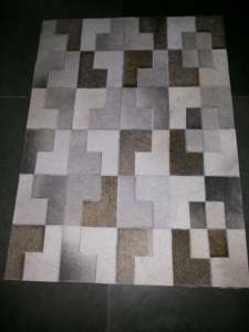 Housse de coussin en cuir véritable confortable imprimée à la main, design de tapis, style tendance, taille personnalisable pour la décoration intérieure, meilleur choix - Product Image 4