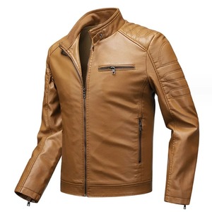 Chaquetas para hombres Ropa de invierno al aire libre Oem Chaqueta de cuero de motocicleta de carreras negra de invierno personalizada para hombres - Product Image 4