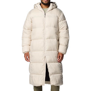 Chaqueta larga acolchada de invierno para hombre al por mayor de alta calidad, diseño de lujo con decoración larga y cuello con capucha - Product Image 1