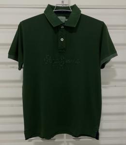 เสื้อโปโลแขนสั้นลำลองสำหรับผู้ชายฤดูร้อนเสื้อโปโลแขนสั้นสีพื้นเสื้อ100% โปโลทรงปกติแฟชั่น - Product Image 1