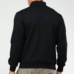 Solid Half Zip Long Sleeve Sweatshirt for <b>Men</b> and Women 2024 Winter Couple Wear Regular Fit Crew Neck Cotton Blend Eco-Friendly - Product Image 3