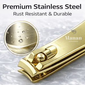 Cortaúñas de Acero Inoxidable Dorado de Alta Calidad y Resistencia, con Cuchilla Curva, Apertura de Mandíbula Ancha y Cuchilla Afilada, Herramienta de Cuidado Personal - Product Image 6