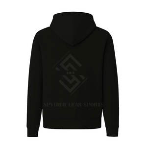 Sweats à capuche zippés pour hommes en tissu polaire de haute qualité, vêtements décontractés pour l'extérieur, vente directe d'usine - Product Image 2