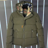 Veste d'hiver longue décontractée pour hommes à capuche avec poches zippées Vêtements d'extérieur rembourrés chauds Manteaux de style tendance