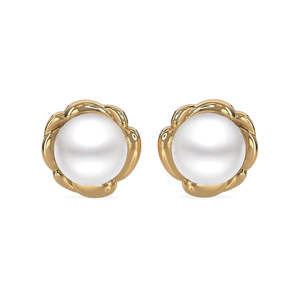 NOVAMART Fine Premium 925 Sterling <b>Silver</b> <b>Stud</b> <b>Earrings</b> Bezel Set Flower Design Perfect Gift for Women & Girls Wholesale Export - Product Image 1