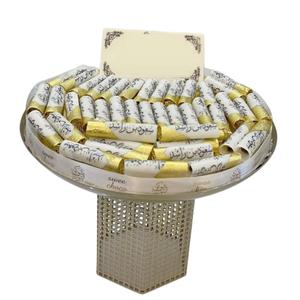 Support à chocolat en fil métallique doré de qualité supérieure, décoration de table, bonbonnière, bol à dessert, fait à la main, passe au lave-vaisselle, durable - Product Image 6