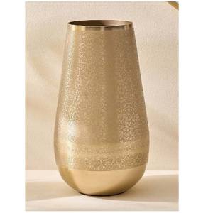Hot Selling Modern Aluminium <b>Decorative</b> <b>Vase</b> Intricate Etched Patterns for Home Decoration Living Room Bedroom Shelves Tables - Product Image 3