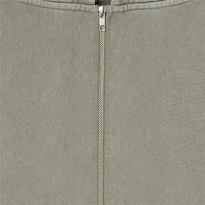 Sweat à capuche brodé de luxe personnalisé Streetwear Sweat à capuche en polaire vierge Vintage surdimensionné délavé à l'acide délavé au soleil en détresse Sweat à capuche zippé - Product Image 5