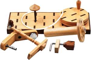 Enrouleur de boule de fil en bois Beachwood Parapluie Enrouleur rapide Enrouleur de boule de fil à tricoter - Product Image 5