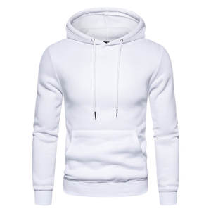 Sweat-shirts à capuche oversize pour hommes en molleton français de haute qualité 100% coton, style streetwear uni, fermeture éclair, motif à carreaux, logo brodé - Product Image 1