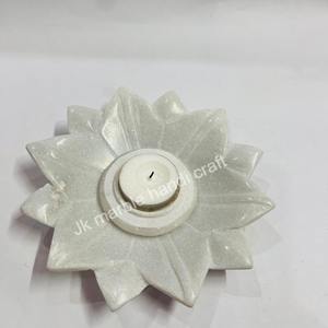 Fait à la main traditionnel Lotus Design marbre incrustation 9x9cm Urli pierre artisanat 2024 prix de gros peint pour la décoration de la maison - Product Image 1