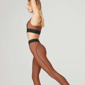 New Arrival <b>Womens</b> Seamless Yoga Gym Set High Elastic Athletic Fitness Wear with Fitted Tights (2-Piece Yoga Set for Girls) - Product Image 6