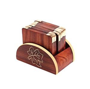 ที่รองแก้วไม้ทำด้วยมือสำหรับบ้านโรงแรมถ้วยชากาแฟบนโต๊ะอาหาร - Product Image 5