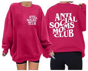 Surdimensionné col en V Baggy sweat pull décontracté femmes Streetwear ourlet côtelé à manches longues haut confortable - Product Image 5