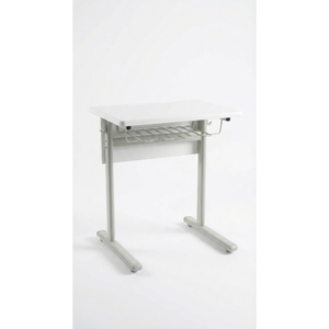 Best Sell <b>Adjustable</b> Single Student <b>Desk</b> Melamine Top Wire Basket for School Wholesale - Product Image 4