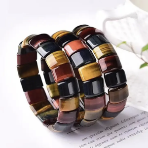 Joyería de moda resina acrílico pulsera brazalete exagerado deslumbrante Multicolor ancho Irregular cuadrado acrílico pulseras - Product Image 4