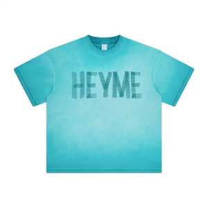 เสื้อยืดผ้าฝ้ายขนาดใหญ่260แกรมสำหรับผู้ชายเสื้อยืดครอปโบซี่เสื้อวินเทจซีดจางไปจากแสงแดด - Product Image 5