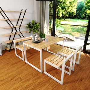 KS68035 Estante de Hierro en Forma de X de 6 Niveles con Parte Superior de Madera, Estantes Decorativos y Unidades de Almacenamiento de 120x37x180cm para Sala de Estar - Product Image 4