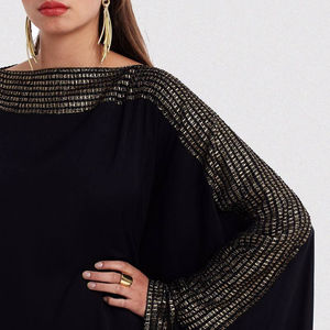 Abaya – pull musulman de couleur unie et confortable pour femme, vêtement Abaya de grande qualité, nouveau Design, 2023 - Product Image 6