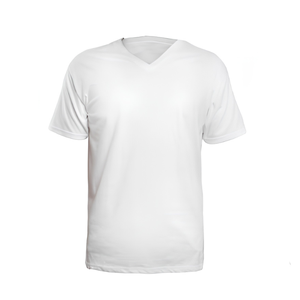 Camiseta con Cuello en V para Hombre y Mujer, de Algodón, Corte Holgado, Manga Corta, Lisa o Estampada, Venta al Por Mayor, Personalizable, Tejido de Punto, Deportiva - Product Image 1