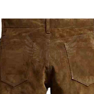 SPORTSWORLD Chaps de cowboy occidentaux légers à design personnalisé uni, franges, cuir de vache, pantalon brun clair pour l'équitation - Product Image 5