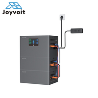 Sistem Surya Balkon Terbarukan ON/OFF Grid Inverter Kompak 2400W dan Baterai yang Dapat Ditumpuk Kit Panel Tenaga Surya DIY All-in-one