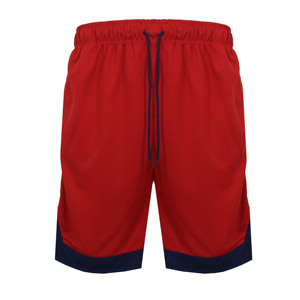 Shorts de sport décontractés pour hommes, taille mi-haute, respirants, écologiques, anti-humidité, en maille, avec cordon de serrage et poches - Product Image 1
