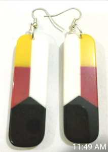 Pendientes de cuerno de búfalo a la moda, joyería de cuerno natural a la moda, pendientes finos hechos a mano a la venta, joyería de cuerno natural de FWE - Product Image 5