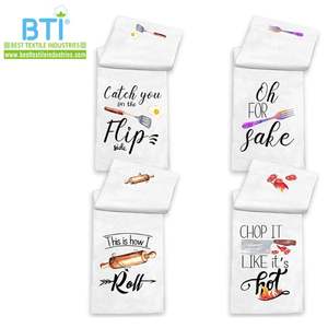 Toallas de Cocina de Algodón 100% Antimicrobianas, Lisas para Sublimación, al por Mayor - Product Image 3