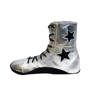 Professional High Top Lightweight High-quality Breathable <b>Boxing</b> Boots <b>Men</b> Lace-Up Closure Leather/Faux Leather All <b>Shoes</b> - Product Image 3