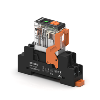 RY-ele Relay Elektromagnetik Miniatur yang Dapat Disesuaikan 16A 250VAC/30VDC RX1CO-D24LT& RX1COF Set Tombol Uji Tertutup 5pin Paduan Ag