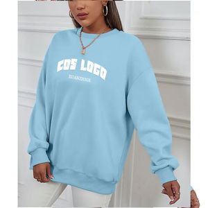 Sudadera Casual con Cuello Redondo y Estampado 3D en Relieve Personalizado para Mujer, Transpirable, Tallas Grandes, Antipilling, Estilo Urbano, Invierno - Product Image 1