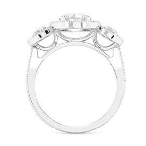 1 Anillo de Compromiso Redondo de Diamante en Oro Amarillo - Product Image 3