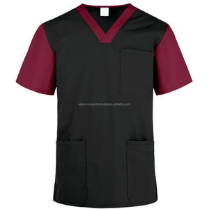 Diseño de moda Royal Blue Housekeeping Mujer Médico Scrubs Hospital Servicio de alimentos Uniformes Scrub Top - Product Image 5