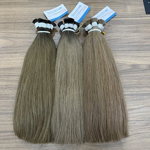 Extensiones de Cabello Humano Remy Vietnamita de Lujo, Cabello a Granel, Liso y Sedoso, Suave y Brillante, Color Decolorado, Sin Caída - Product Image 3