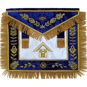 Masonic Regalia Past Master Delantal y cuello con bordado a mano Grand Store - Product Image 5