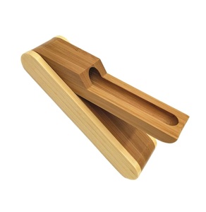 Estuche de madera para bolígrafos Mangowood, caja de madera para bolígrafos, estuche para artículos de papelería, estuche para lápices, soporte plegable para bolígrafos, estuche tipo concha para lápices - Product Image 1