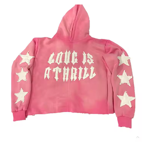 Sweats à capuche élégants en détresse pour l'hiver Motifs uniques sur tissu de haute qualité Confort ultime pour la mode décontractée et urbaine - Product Image 5