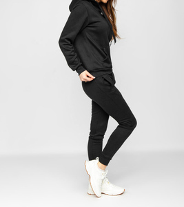 Ensemble de survêtement en tissu doux pour femmes, pour le sport et les loisirs, idéal pour le fitness et une utilisation décontractée, comprenant un sweat à capuche et un pantalon de jogging - Product Image 3