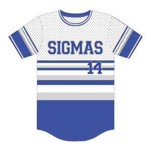 Camiseta de Béisbol con Rayas Blancas de Phi Beta Sigma, Jersey de la Fraternidad Griega HBCU Divine Nine, 100% Poliéster de Malla - Product Image 2