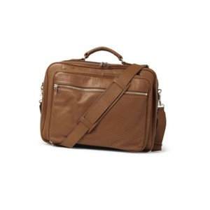 Sac messager en cuir véritable avec Logo personnalisé pour hommes d'affaires - Product Image 1