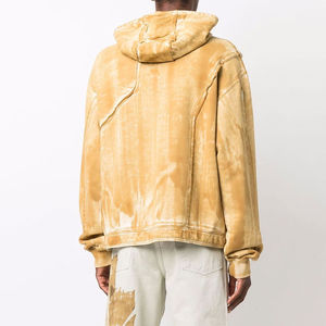 Vente directe d'usine, logo personnalisé, sweat-shirt à capuche en molleton uni pour homme, lavage à l'acide, respirant, écologique, coupe ample, meilleure qualité, prix bas - Product Image 3