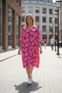 Wholesale Ladies Sweet Elegant Floral Abstract Pattern Knee-Length High Waist Comfortable Daily Outfit Relaxed A-Line Silhouette - Product Image 5