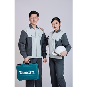 ชุดทำงานนิรภัยแขนยาวสีดำสำหรับผู้ชาย FMF ชุดทำงานแบบมองเห็นได้ชัดเจน ผ้า TC ผสมโพลีเอสเตอร์และผ้าฝ้ายเวียดนาม - Product Image 5