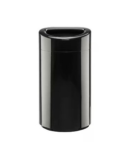 100% cubos de basura de Metal decorativos hechos a mano para habitación de invitados cubo de basura con acabado negro con calidad sostenible llegada caliente tendencia superior - Product Image 5