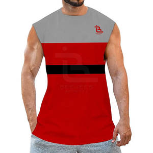 Diseño de alta calidad Precio al por mayor Camiseta para hombre Camiseta corta sin mangas Cuello redondo Camiseta para hombre a la venta - Product Image 1