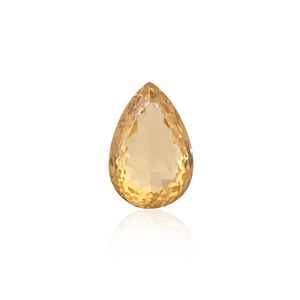 Quartz citron naturel 30X20MM poire coupe normale 55.65Cts 1 pièce pierre précieuse pour la fabrication de bijoux - Product Image 1