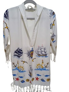 Turkish Lux Viscose Hooded Women Men Bathrobe Fast Drying Long Sleeve Colourful <b>Dressing</b> <b>Gown</b> Beach Sauna Home with Size Options - Product Image 6