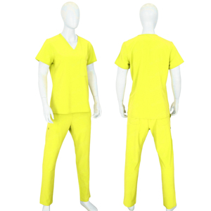 Tenues professionnelles Blaze Fight Wear : Ensembles d'uniformes médicaux unisexes à manches courtes pour infirmières, col montant, en tissu sergé pour équipes médicales - Product Image 5